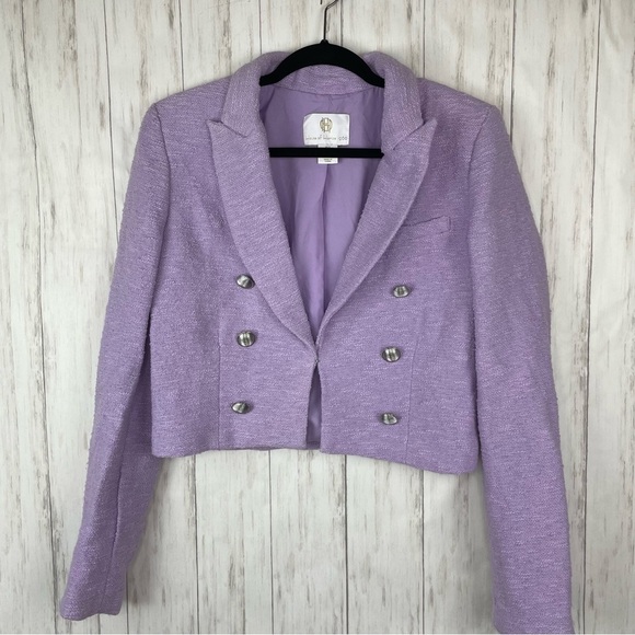 Revolve House of Harlow lavender tweed blazer size small - Picture 1 of 4